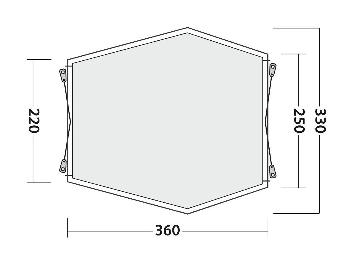 Outwell Woodcrest Drive Away Awning Outwell Woodcrest Drive Away Awning -Outdoor Camping Store 111167 woodcrest drawing floorplan3