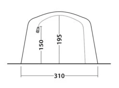 Outwell Parkdale 4PA Tent (2023) 5 Outwell Parkdale 4PA Tent (2023) -Outdoor Camping Store 111180 parkdale 4pa drawing other5