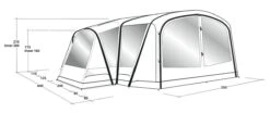 Outwell Oakdale 5PA Tent (2023) -Outdoor Camping Store 111183 oakdale 5pa drawing perspective2