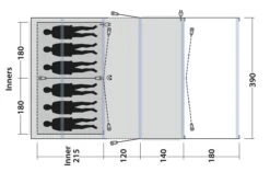 Outwell Birchdale 6PA Tent (2022) -Outdoor Camping Store 111184 birchdale 6pa drawing floorplan3