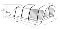 Outwell Hayward Lake 6ATC Tent (2023) 6 Outwell Hayward Lake 6ATC Tent (2023) -Outdoor Camping Store 111197 hayward lake 6atc drawing perspective2