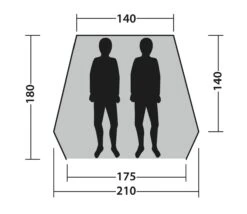 Outwell Beach Shelter Compton (2023) -Outdoor Camping Store 111230 beach shelter compton drawing floorplan3