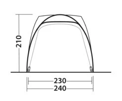 Outwell Beachcrest Drive Away Awning -Outdoor Camping Store 111238 beachcrest drawing other5