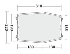 Outwell Sandcrest L Awning -Outdoor Camping Store 111240 sandcrest l drawing floorplan3