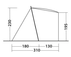 Outwell Sandcrest L Awning -Outdoor Camping Store 111240 sandcrest l drawing other4