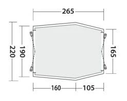 Outwell Sandcrest S Awning -Outdoor Camping Store 111241 sandcrest s drawing floorplan3