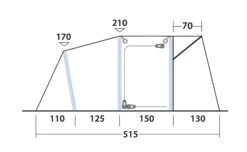 Outwell Blossburg 380 Air Drive Away Awning -Outdoor Camping Store 111242 blossburg 380 air drawing other5