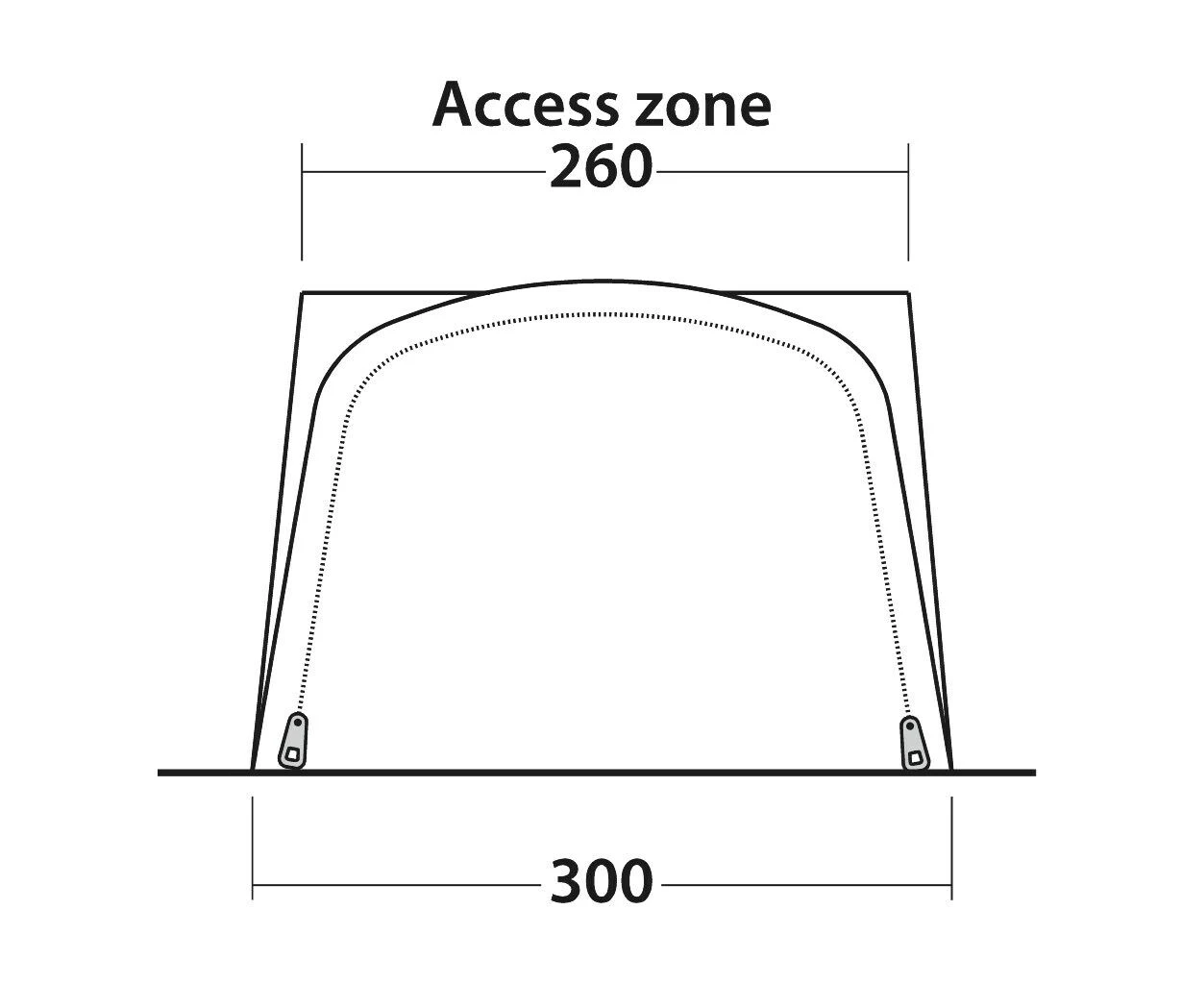Outwell Newburg 240 Air Low Drive Away Awning Outwell Newburg 240 Air Low Drive Away Awning -Outdoor Camping Store 111245 newburg 240 air drawing other5