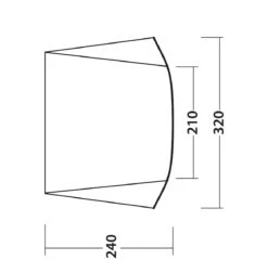Outwell Touring Canopy Poled -Outdoor Camping Store 111252 touring canopy drawing floorplan3