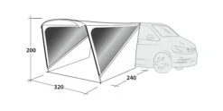 Outwell Touring Shelter -Outdoor Camping Store 111254 touring shelter drawing perspective2