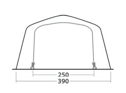 Outwell Wood Lake 6ATC Tent (2022) -Outdoor Camping Store 111267 wood lake 6atc drawing other4