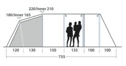 Outwell Wood Lake 6ATC Tent (2022) -Outdoor Camping Store 111267 wood lake 6atc drawing other5