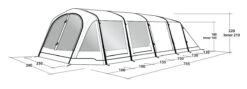 Outwell Wood Lake 6ATC Tent (2022) -Outdoor Camping Store 111267 wood lake 6atc drawing perspective2