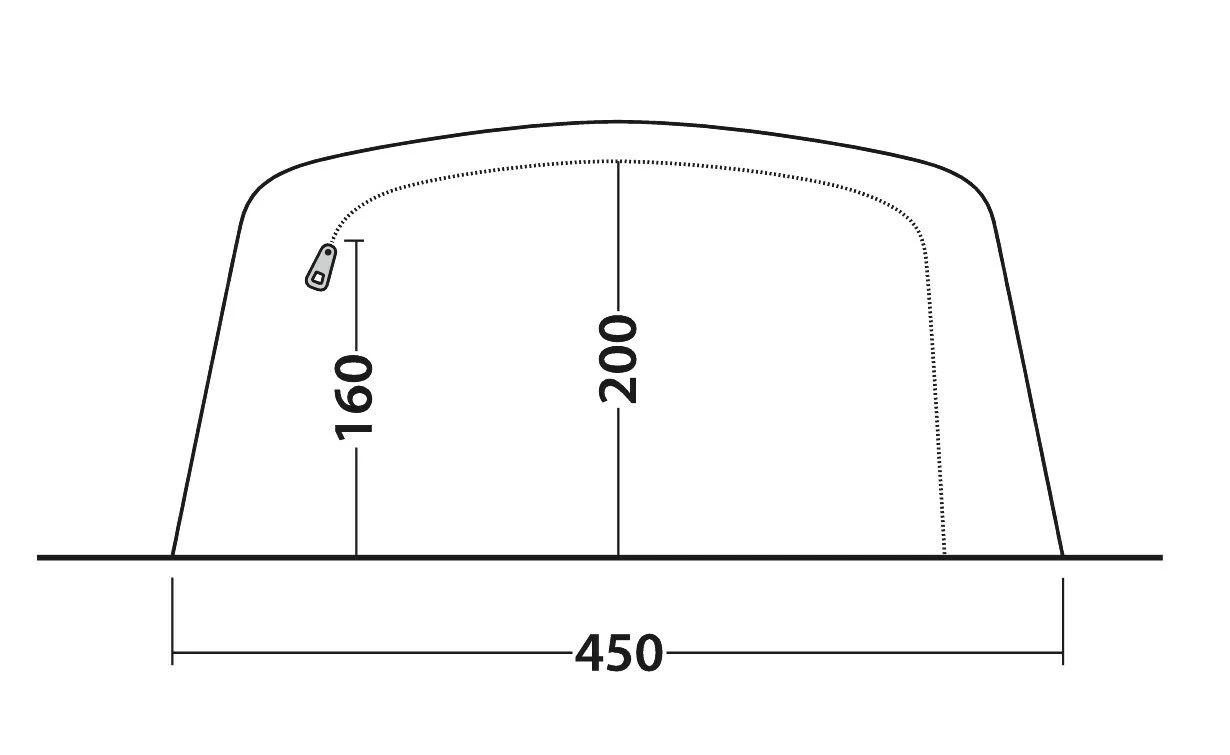 Outwell Queensdale 8PA Tent (2023) Outwell Queensdale 8PA Tent (2023) -Outdoor Camping Store 111270 queensdale 8pa drawing other5