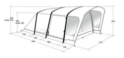 Outwell Springville 4SA Tent (2023) -Outdoor Camping Store 111275 springville 4sa drawing perspective2