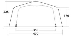 Outwell Knoxville 7SA Tent (2023) -Outdoor Camping Store 111280 knoxville 7sa drawing other4