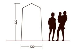 Outwell Seahaven Station Single -Outdoor Camping Store 111287 outwell seahaven comfort station single drawing other4