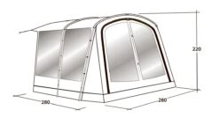 Outwell Universal Awning Size 1 (2022) -Outdoor Camping Store 111290 universal awning size 1 drawing perspective2