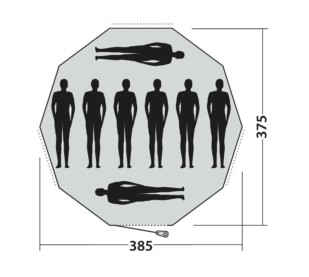 Easy Camp Moonlight Tipi Tent Easy Camp Moonlight Tipi Tent -Outdoor Camping Store 120381 moonlight tipi drawing floorplan3
