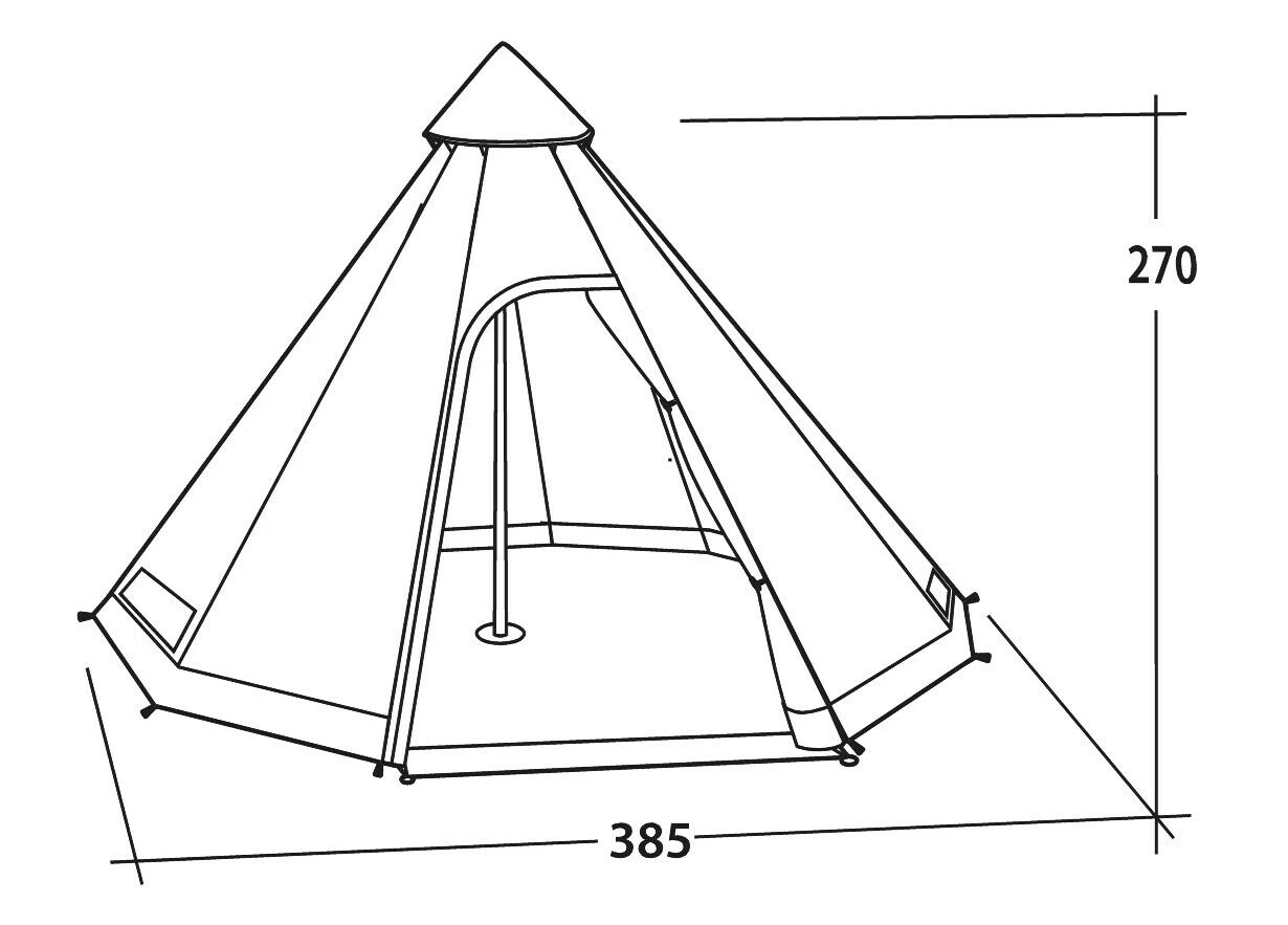 Easy Camp Moonlight Tipi Tent Easy Camp Moonlight Tipi Tent -Outdoor Camping Store 120381 moonlight tipi drawing perspective2