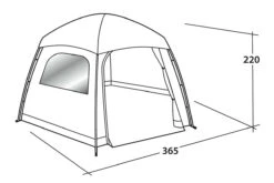 Easy Camp Moonlight Yurt Tent -Outdoor Camping Store 120382 moonlight yurt drawing perspective2