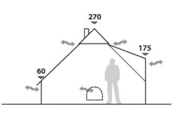 Robens Klondike Tipi Tent (2023) 6 Robens Klondike Tipi Tent (2023) -Outdoor Camping Store 130083 klondike drawing elevation 3967