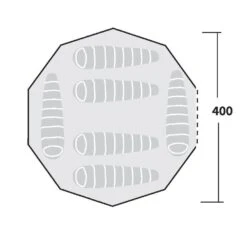Robens Klondike Tipi Tent (2023) 4 Robens Klondike Tipi Tent (2023) -Outdoor Camping Store 130083 klondike drawing floorplan 14532