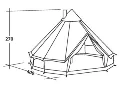 Robens Klondike Tipi Tent (2023) 5 Robens Klondike Tipi Tent (2023) -Outdoor Camping Store 130083 klondike drawing perspective 374