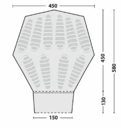 Robens Kiowa Tipi Tent (2023) -Outdoor Camping Store 130111 kiowa drawing floorplan 13947