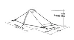Robens Starlight 2 Tent (2022) -Outdoor Camping Store 130259 starlight 2 drawing perspective2