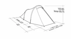 Robens Arch 2 Tent (2023) -Outdoor Camping Store 130274 arch 2 drawing perspective23 1