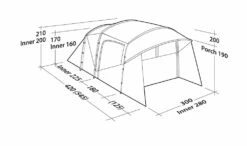Robens Wolf Moon 5xp Tent (2023) -Outdoor Camping Store 130284 wolf moon 5xp drawing perspective35