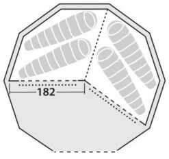 Robens Klondike Inner Tent -Outdoor Camping Store 130301 inner tent klondike drawing floorplan2