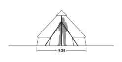 Robens Klondike S Tipi Tent (2022) -Outdoor Camping Store 130307 klondike s drawing other29
