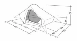 Robens Chaser 1 Tent (2022) -Outdoor Camping Store 130315 chaser 1 drawing perspective24