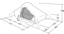 Robens Chaser 2 Tent (2023) -Outdoor Camping Store 130316 chaser 2 drawing perspective2