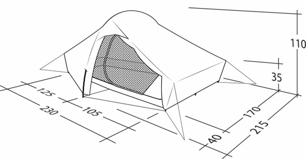 Robens Chaser 3XE Tent (2022) Robens Chaser 3XE Tent (2022) -Outdoor Camping Store 130317 chaser 3xe drawing perspective2
