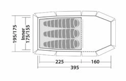 Robens Nordic Lynx 3 Tent (2023) -Outdoor Camping Store 130323 nordic lynx 3 drawing floorplan3