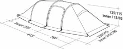 Robens Nordic Lynx 4 Tent (2022) -Outdoor Camping Store 130324 nordic lynx 4 drawing perspective2