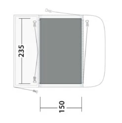 Outwell Newburg 160 Flat Woven Carpet 5 Outwell Newburg 160 Flat Woven Carpet -Outdoor Camping Store 170864 flat woven carpet newburg 160 drawing floorplan2