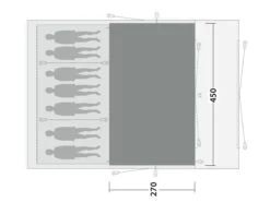 Outwell Vermont 7PE Flat Woven Carpet -Outdoor Camping Store 170911 flat woven carpet vermont 7pe drawing floorplan2