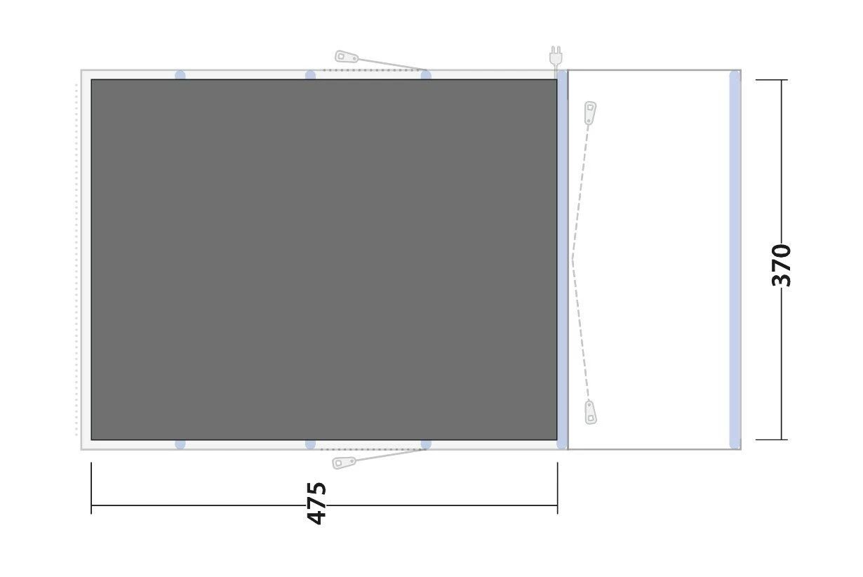 Outwell Birchdale 6PA Footprint Groundsheet Outwell Birchdale 6PA Footprint Groundsheet -Outdoor Camping Store 170915 footprint birchdale 6pa drawing floorplan2