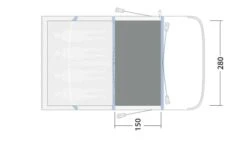 Outwell Hayward Lake 4ATC Flat Woven Carpet 3 Outwell Hayward Lake 4ATC Flat Woven Carpet -Outdoor Camping Store 170948 flat woven carpet hayward lake 4atc drawing floorplan2