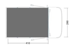 Outwell Springville 4SA Footprint Groundsheet -Outdoor Camping Store 170962 footprint springville 4sa drawing floorplan2