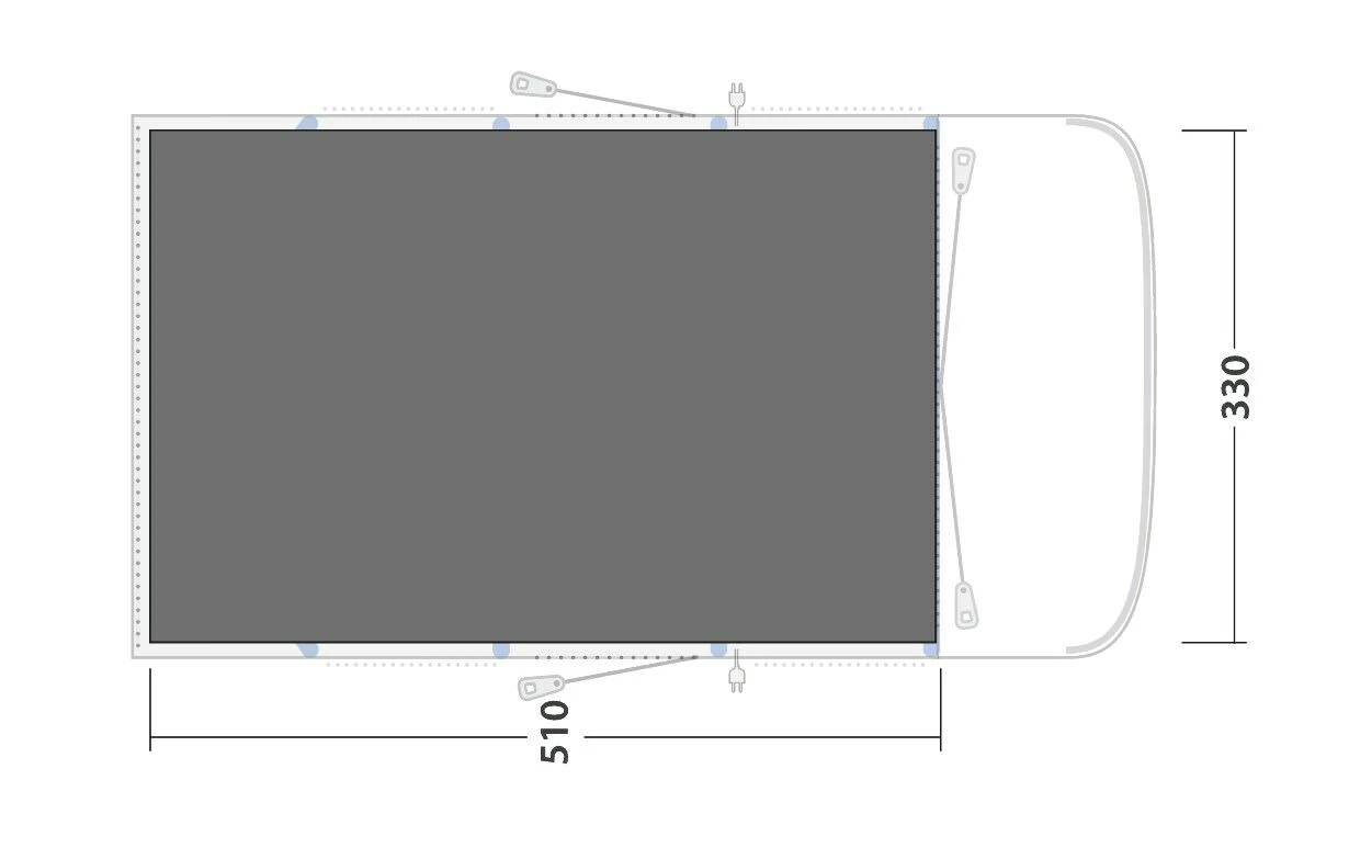 Outwell Springville 5SA Footprint Groundsheet Outwell Springville 5SA Footprint Groundsheet -Outdoor Camping Store 170963 footprint springville 5sa drawing floorplan2