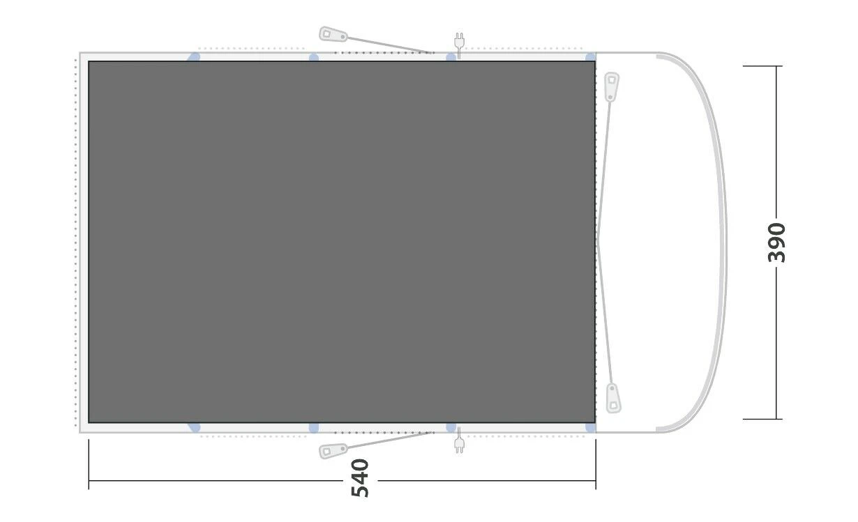 Outwell Springville 6SA Footprint Groundsheet Outwell Springville 6SA Footprint Groundsheet -Outdoor Camping Store 170964 footprint springville 6sa drawing floorplan2