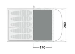 Robens Fleece Carpet Wolf Moon 5XP 4 Robens Fleece Carpet Wolf Moon 5XP -Outdoor Camping Store 190070 fleece carpet wolf moon 5xp drawing floorplan2