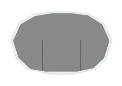 Robens Klondike Twin Fleece Carpet -Outdoor Camping Store 190076 fleece carpet klondike twin drawing floorplan2