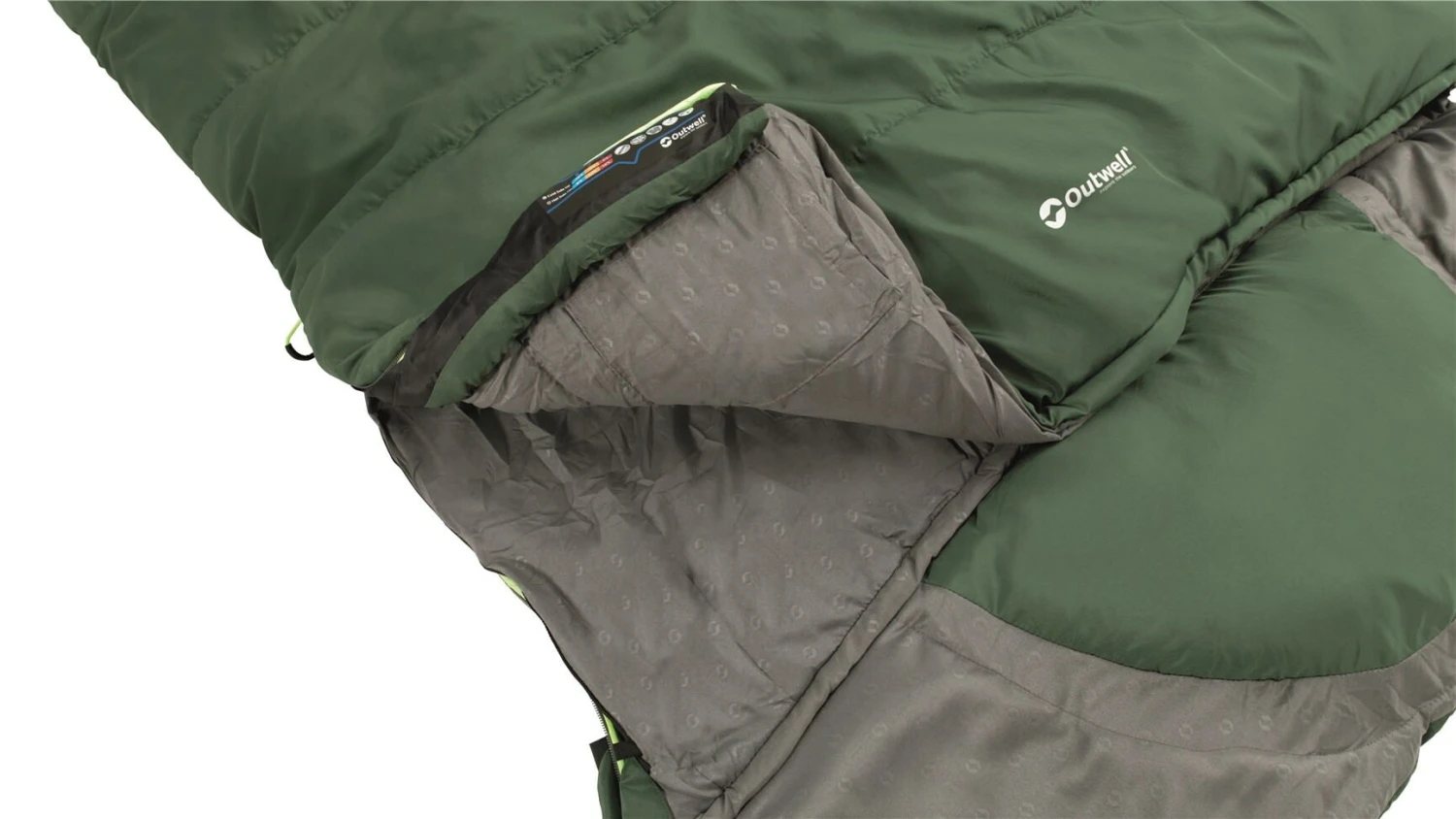 Outwell Contour Lux XL (Green) Sleeping Bag Outwell Contour Lux XL (Green) Sleeping Bag -Outdoor Camping Store