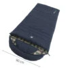 Outwell Camper Lux "L" Sleeping Bag Deep Blue (2023) -Outdoor Camping Store 230392 camper lux left side zipper feature photo6